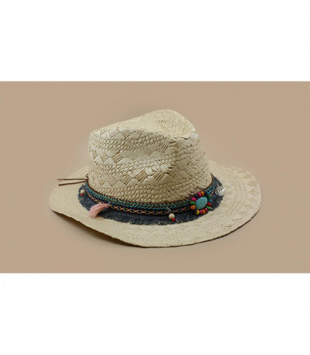 M by Flechet Cowboy Damen Strohhut M by Flechet Cowboy Damen Strohhut
